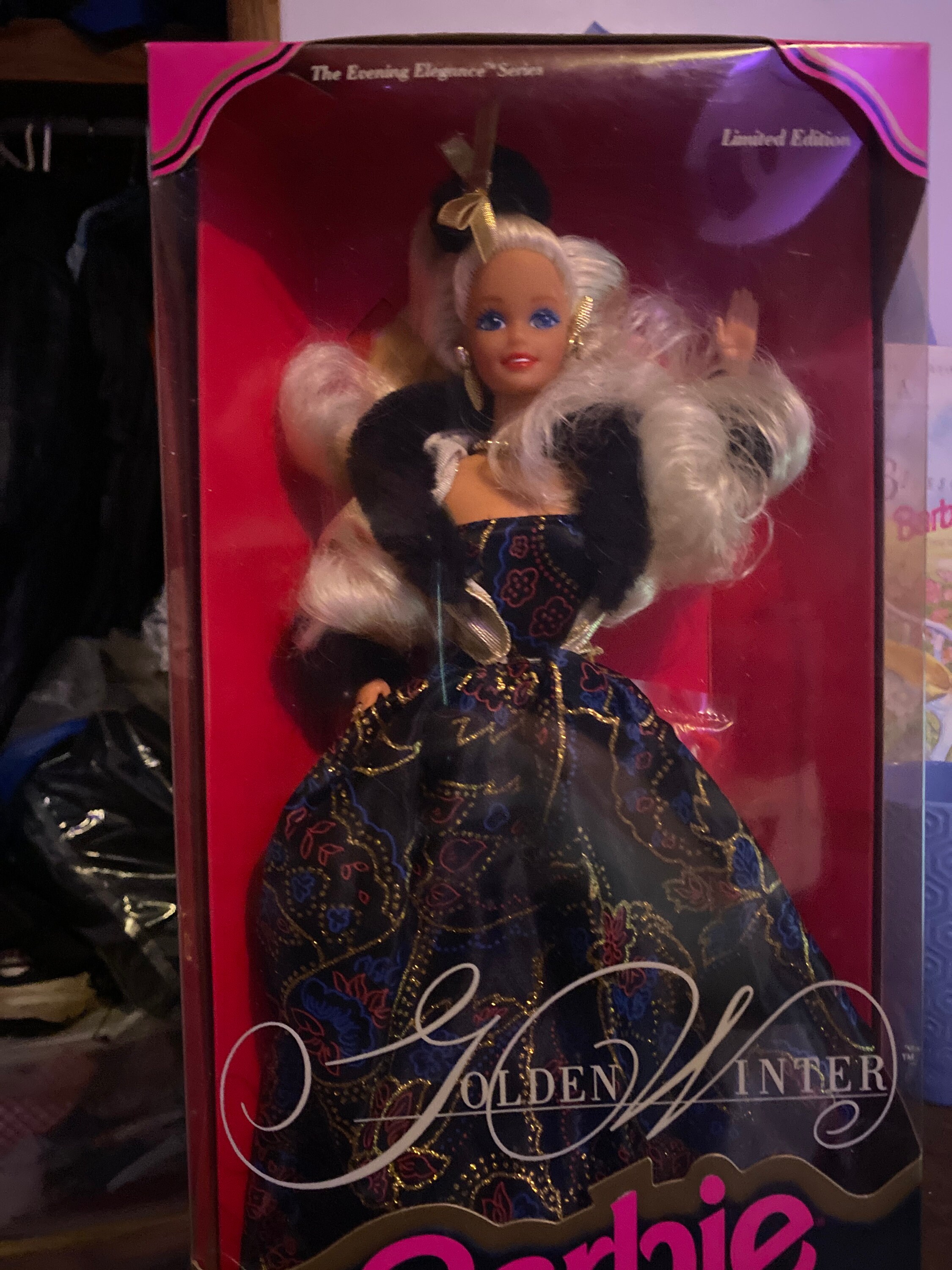 Golden winter barbie sale