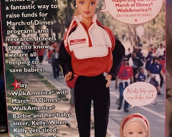 Barbie & Kelly – March Of Dimes Walk America Geschenkset, Neu In OVP (NIB)