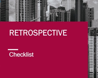 Retrospective Checklist - guide for a Scrum Master