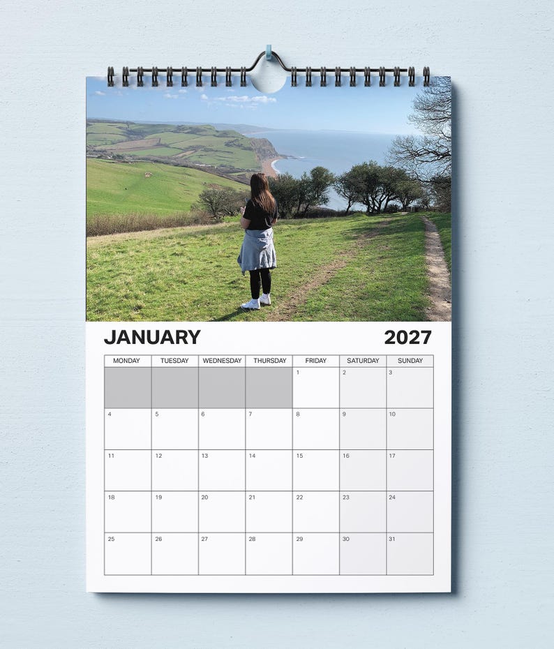 Personalisierter A4 Fotokalender 2027 Individuell gestalteter Kalender mit deinen eigenen Fotos Bild 4