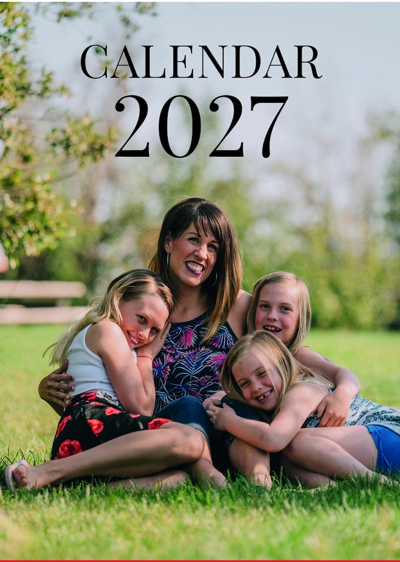 Personalisierter A4 Fotokalender 2027 Individuell gestalteter Kalender mit deinen eigenen Fotos Bild 5