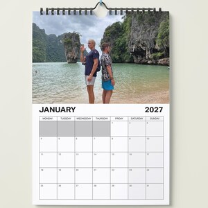 Personalisierter A4 Fotokalender 2027 Individuell gestalteter Kalender mit deinen eigenen Fotos Bild 2