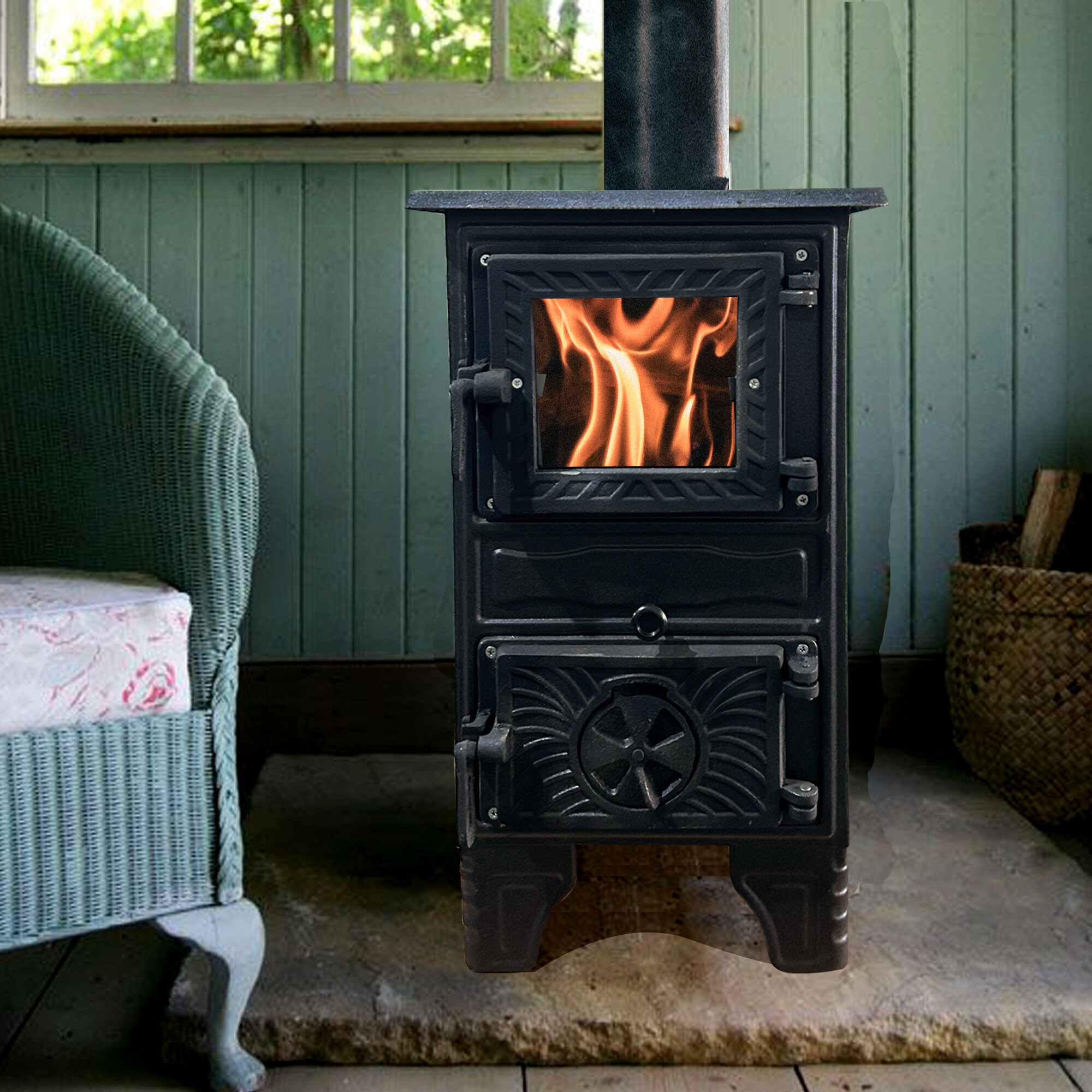 Woodstove Wood Stove - Etsy Canada