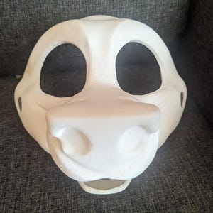 Toony Grinning Dog Canine Wolf Fox Hyena 3d Printed Fursuit Headbase Print To Order