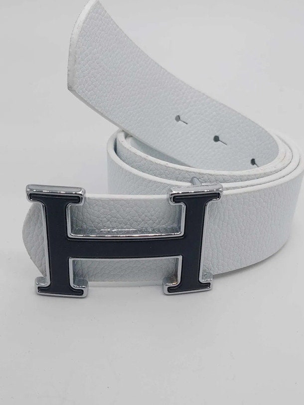 Lv Louis Vuitton Belt For Men Sier Buckle Black Leather Fashion Belt Pants  Jeans Shorts Dresses 3.8CM Belt Width Prices, Shop Deals Online