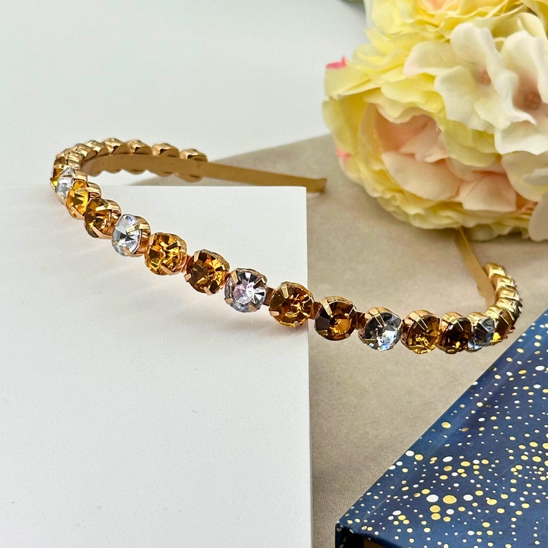 Gemstone Headband, Crystal Sparkly Hairband, Party Shiny Headband