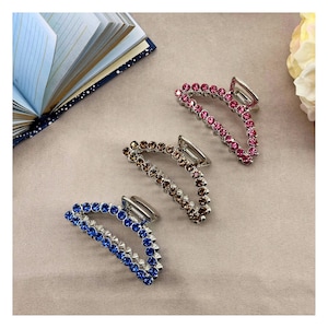 Gem stone Hair Claw, Rhinestone Hair Clips, Classic Hair Claw, Minimalism Hair Accessories, Hair Clip for Thick or Thin Hair, Gift For Her