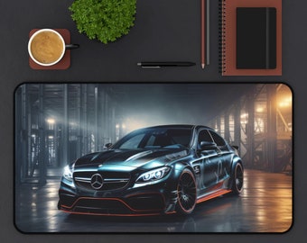 Mercedes AMG C63 Gaming Mouse Pad | Large Desk Pad | Extend Gaming Mouse Pad | Gift for gamers
