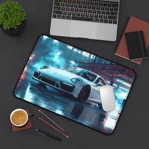 Porsche 911 Carrera GTS Gaming Mouse Pad |  Large Gaming Desk Mat | Gift for Gamers | Ideal Cute Office Dekor | Desk Accessories