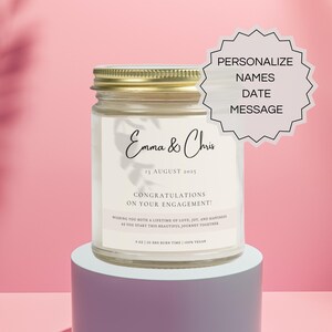 Engagement Gifts, Engagement Candle, Newly Engaged Gift, Bride to Be Gift, Fiance Gift, Engagement Present, Custom Engagement, Gift Box