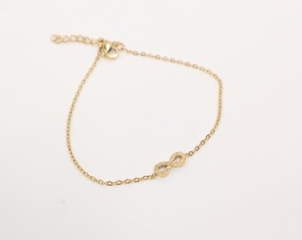 Infinity Love Chain Bracelet | 18K Gold Plated | Christmas Gift for Wife | Women's Bracelet | Gift Ideas | Neutral Bracelets | Gifts for Her