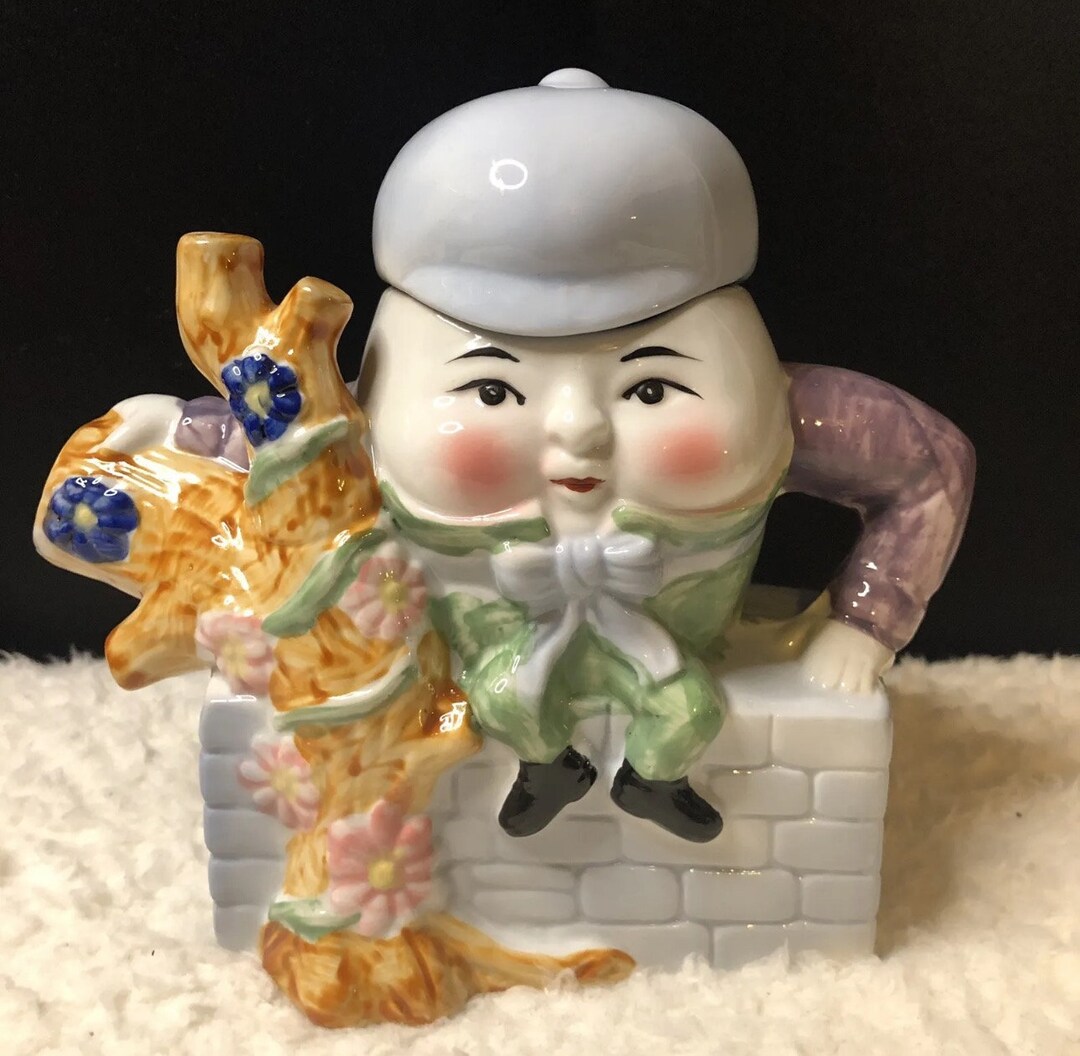 Vintage Feitx Humpty Dumpty Handpainted Ceramic Teapot, Circa 1970’s ...