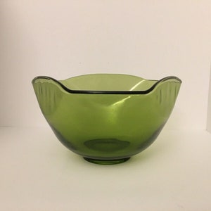 Green Martinsville Viking Glass Salad/Fruit Bowl
