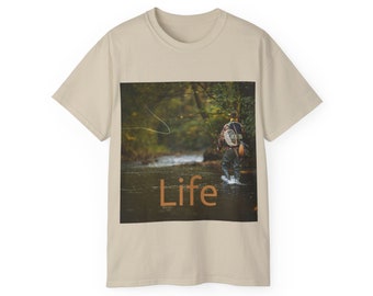 Tee-shirt ultra coton unisexe de pêche à la mouche