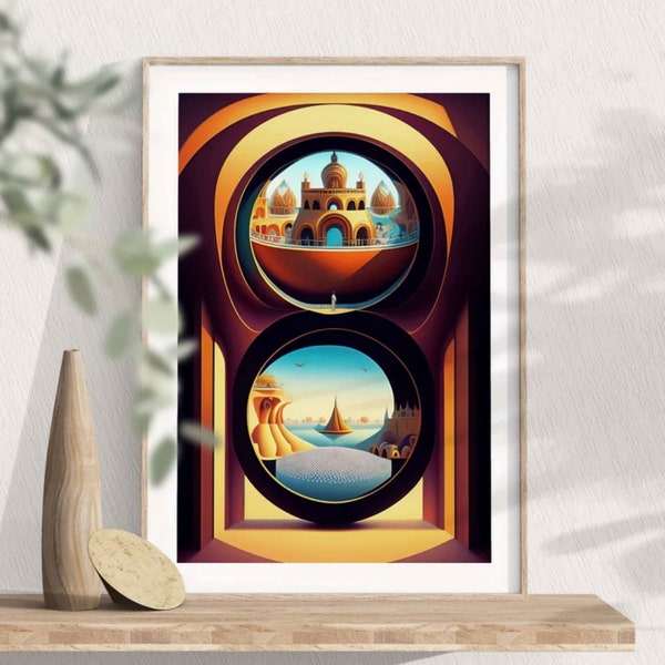 Filling the foreseeable space in burgundy color, 5-in-1 bundle, Surrealism, Art deco style, Burgundy color, AI digital art