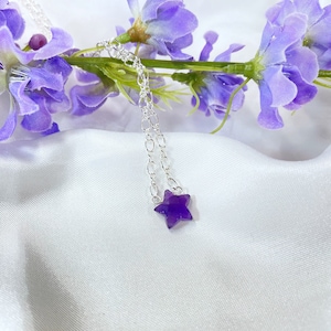 Amethyst star necklace