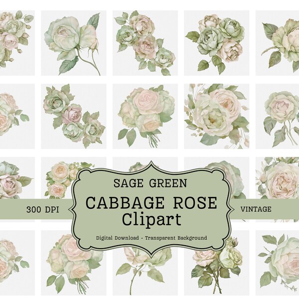Cabbage Roses Frame - Etsy