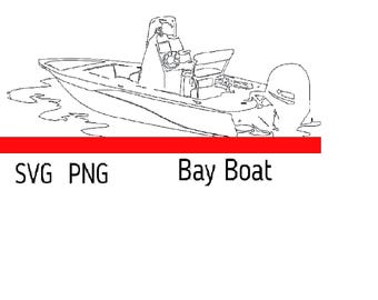Modern Bay Boat SVG – CNC Router/Laser Engraver File