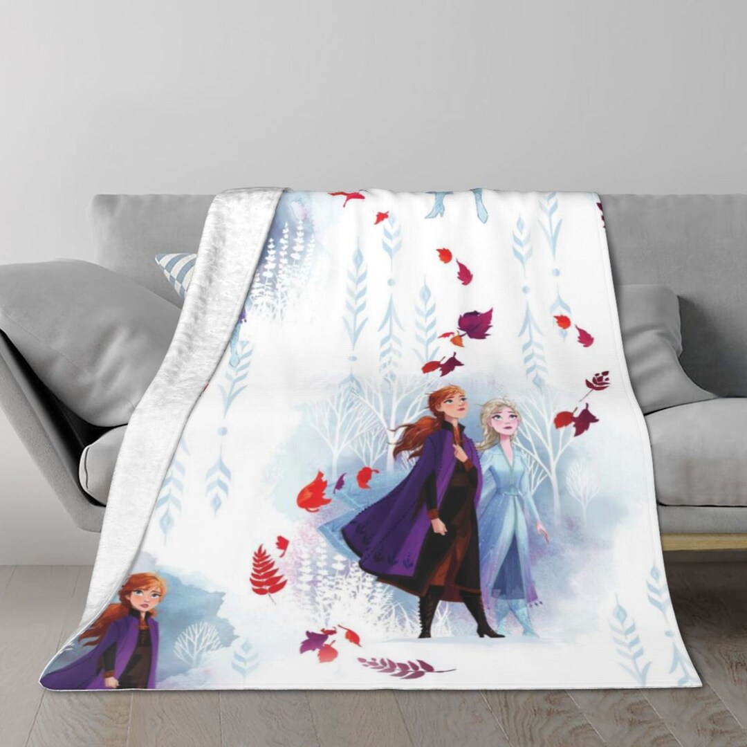 Frozen Blanket Elsa Blanket Flannel Fleece Custom Name Blanket 3D Printed Ultrasoft Blanket