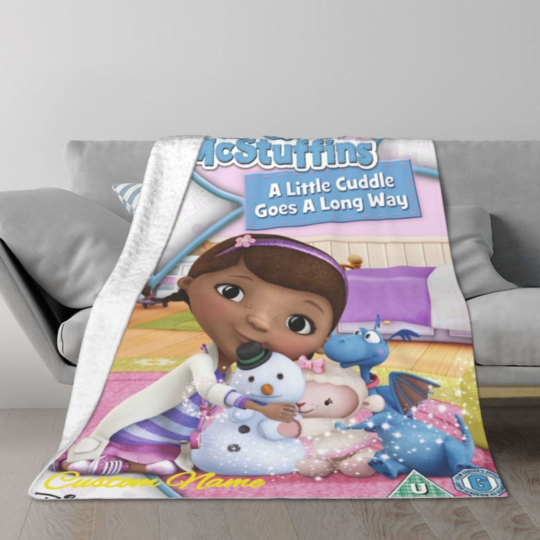 Doc Mcstuffins Blanket Custom Name Blanket Flannel Fleece 3D Printed