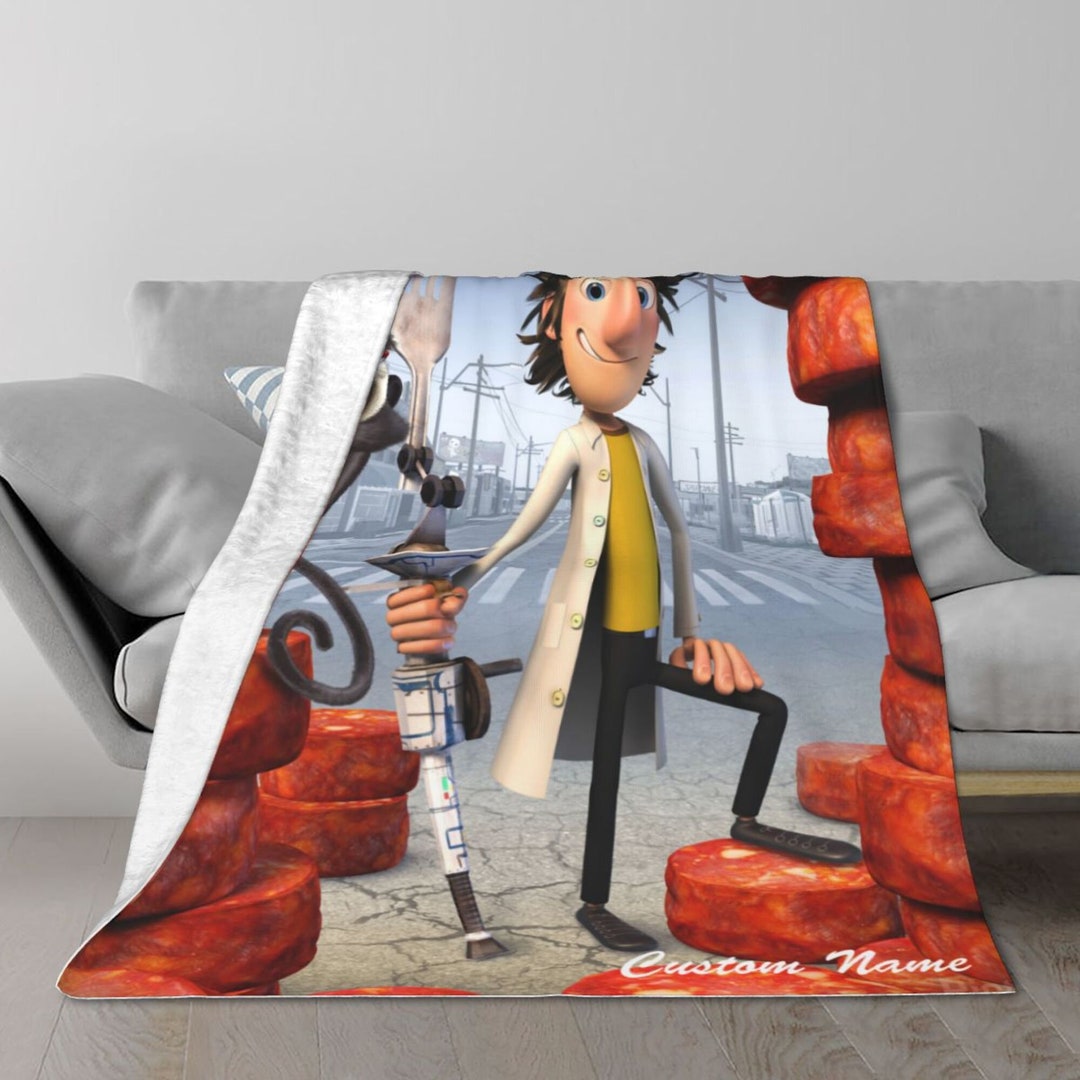 Cloudy With A Chance of Meatballs Blanket Custom Name Blanket Etsy