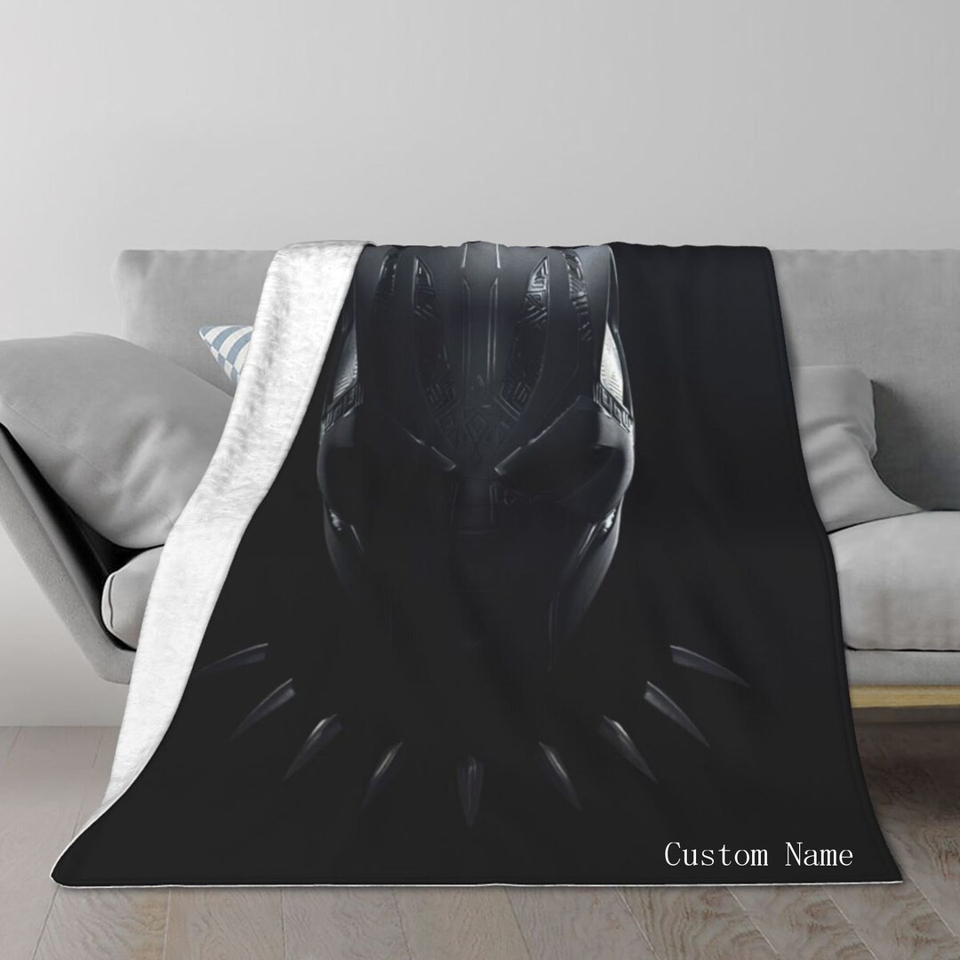 Black Panther Blanket Flannel Fleece Blanket 3D Printed Etsy