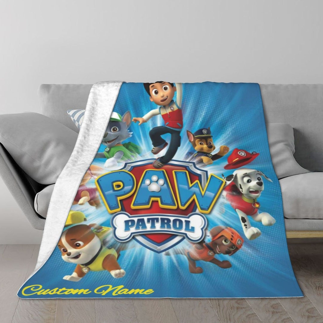 Paw Patrol Blanket Custom Name Blanket Flannel Fleece 3D Etsy