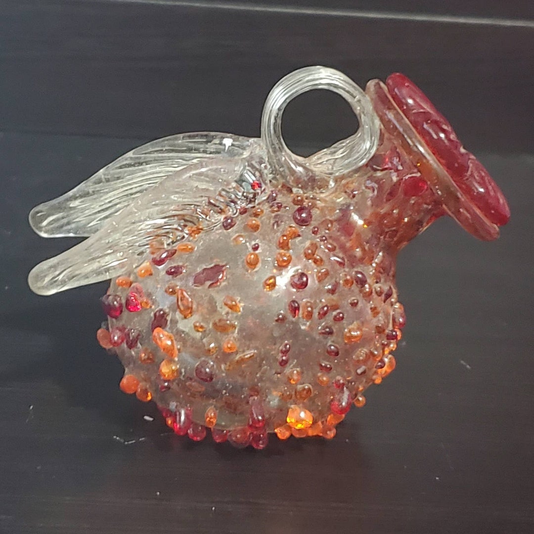 Glass Tabletop Hummingbird Feeder With Flower Stopper and Etsy