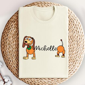 Disney Personalized Slinky Dog Shirt, Custom Toy Story Shirt, Disneyland Vacation Tee , Disney Trip 2025 Shirt, Custom Name Slinky Dog Shirt