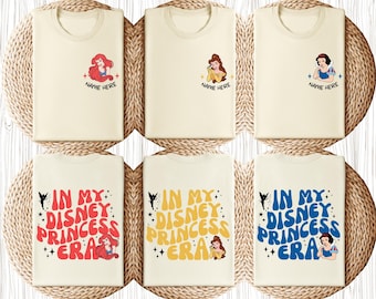 Custom Disney Princess Era Shirt, Matching Group Trip Tee