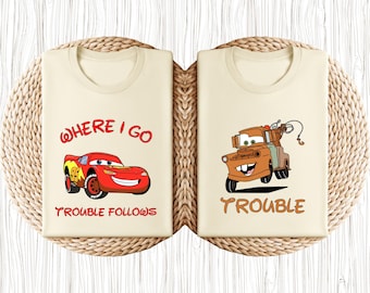 Lightning McQueen and Mater Shirt, Funny Best Friends Tee