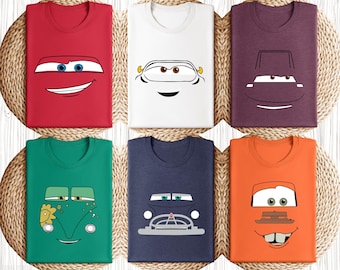 Disney Cars Face Shirt, Matching Family Tees