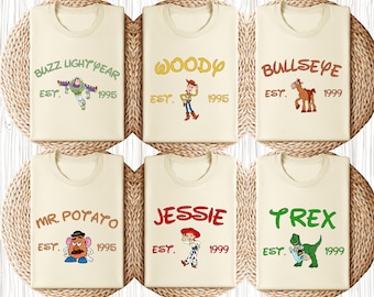 Toy Story Characters Shirt, Disney Friend Group Tee, Toy Story Matching Shirt, Disneyland Vacation , Disney Trip Shirt, Woody Jessie Shirt