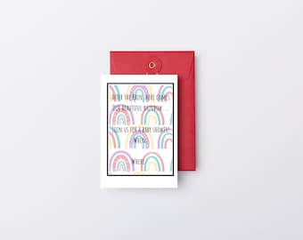 Rainbow Baby Shower Invitations