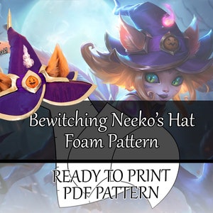 Bewitching Neeko - Hat Pattern | League of Legends cosplay, DIY, witch hat, costume, halloween