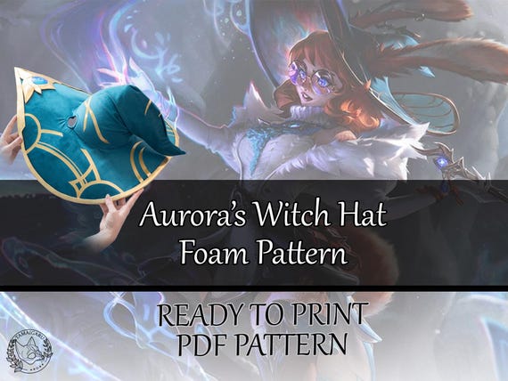 Aurora - Witch Hat Pattern | League of Legends cosplay, DIY, witch hat, costume, chapeau de sorcière