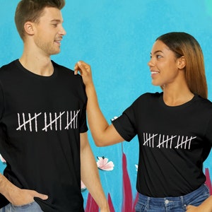 15th Anniversary Tally Marks Shirt: 15 Years Married Gift