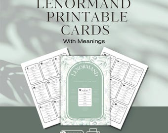 Printable Lenormand Cards For Beginners With Meanings