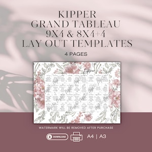 Kipper Grand Tableau 9x4 and 8x4+4 Lay Out Templates