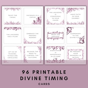 Cartes du temps divin imprimables PDF