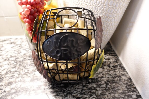Metal wine cork holder sale