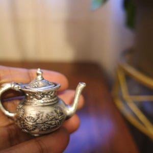 antique decorative miniature teapot
