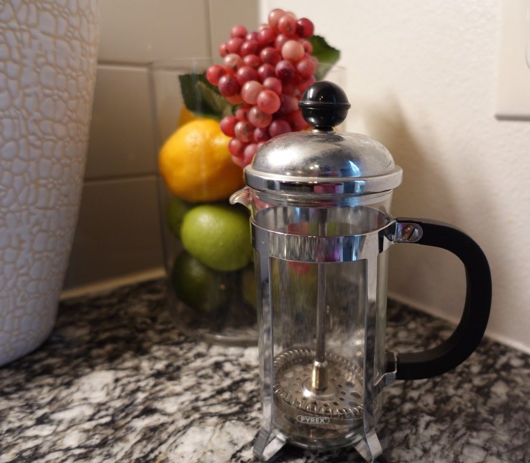 Vintage PYREX French Press Coffee Maker Etsy