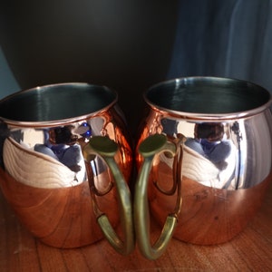 Oggi Moscow mule copper plated mug- Set of 2