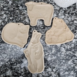 Vintage Tiere Keksautomat - Brown Bag Cookie Art - Hill Design Inc 80er und 90er Jahre Keramikformen