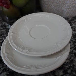 vintage Villeroy & Boch Cortina soucoupes en porcelaine Vitro Luxembourg, lot de 2