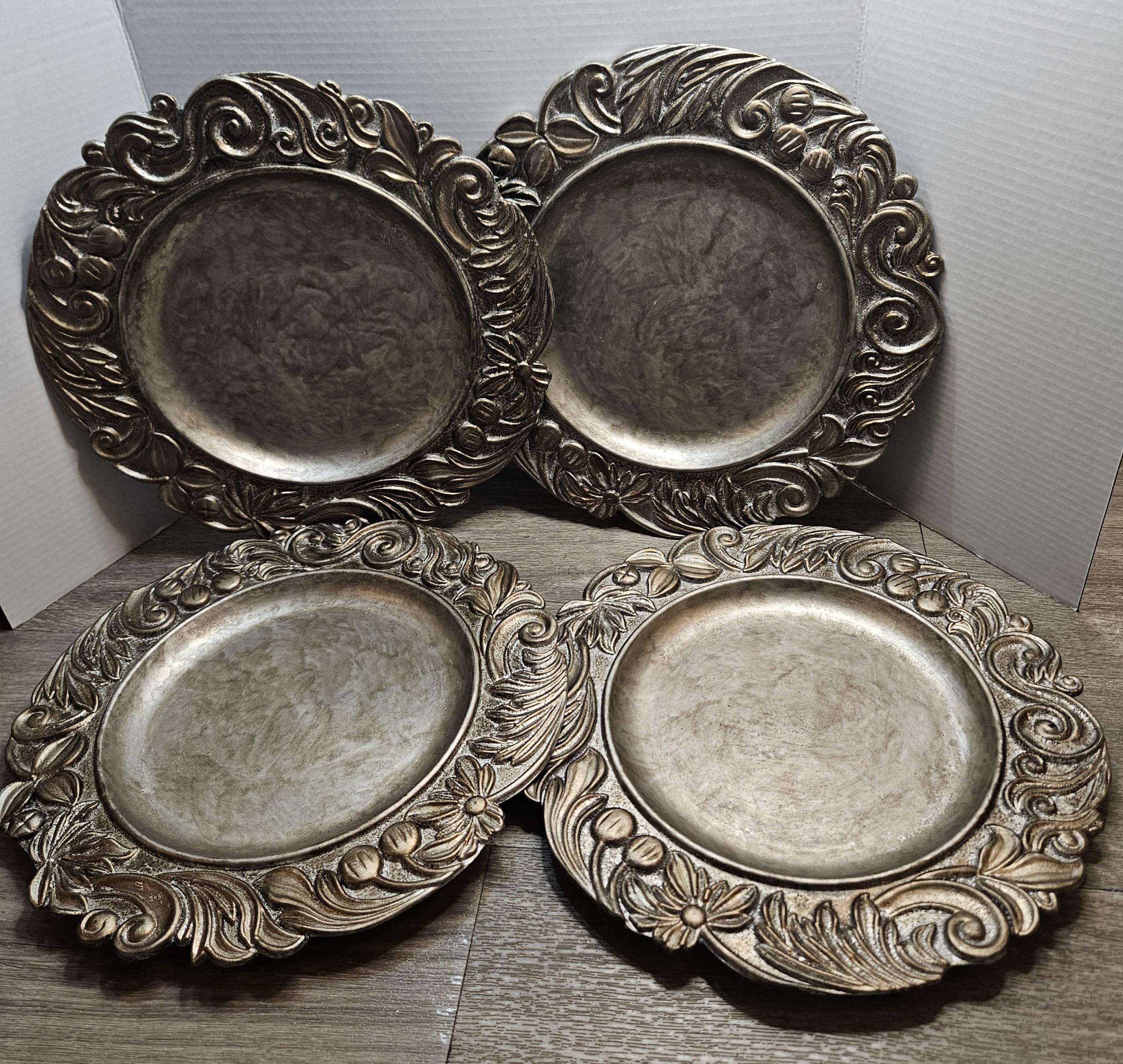 4 Inch Decorative Plates Set of 4 - Etsy