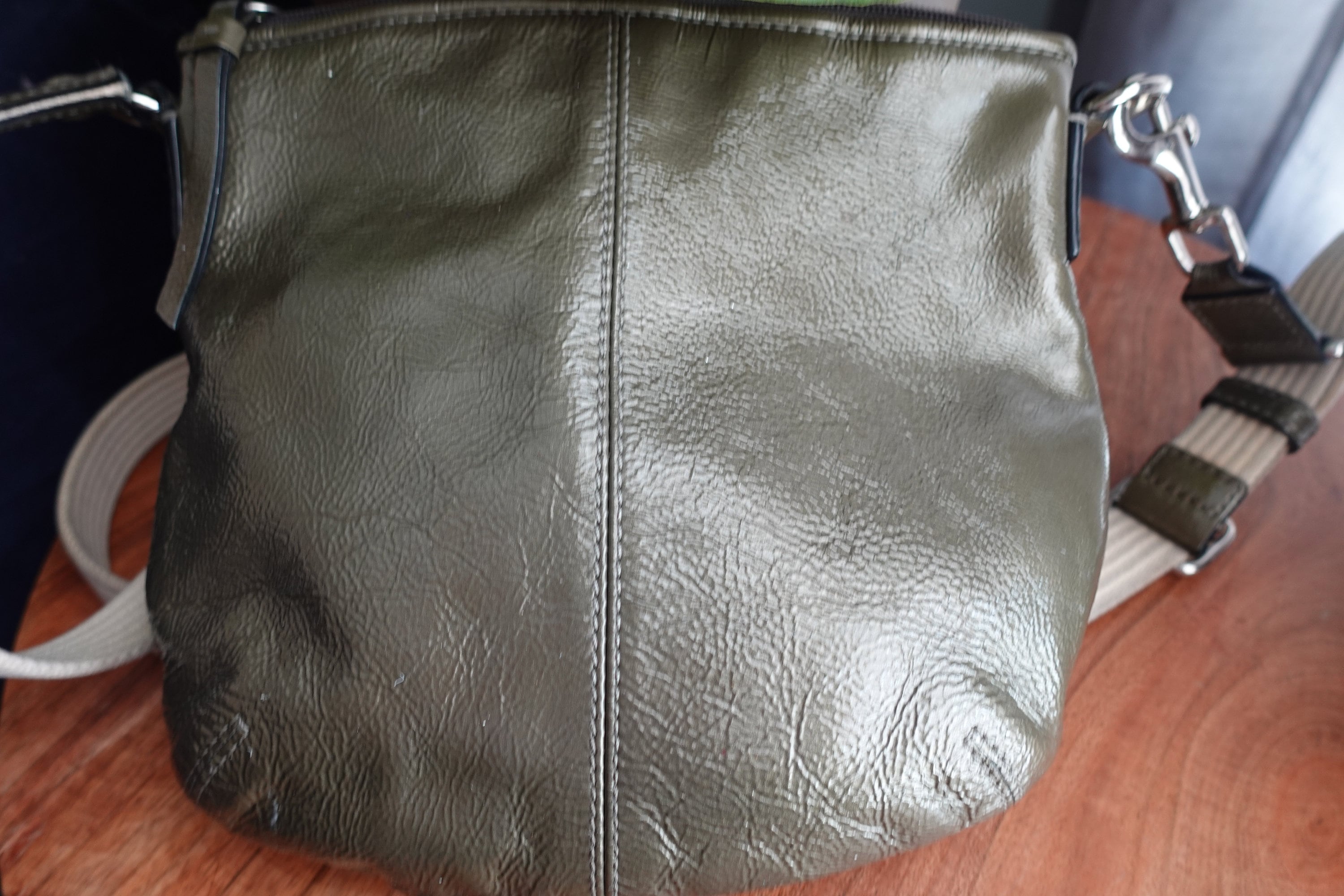 Vintage COACH CIRCA 2000 Gray Over Shoulder Leather Bag - Etsy