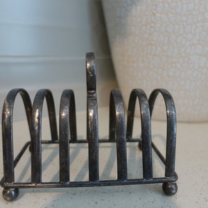 vintage silver-plated toast/napkin holder