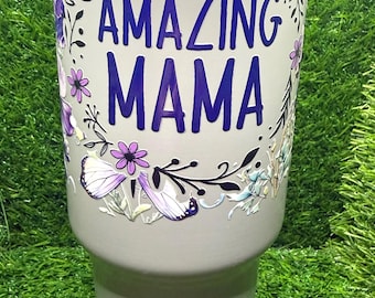 40 oz Floral Mama-beker